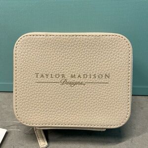 Taylor Madison Designs Tan Travel Jewelry Case